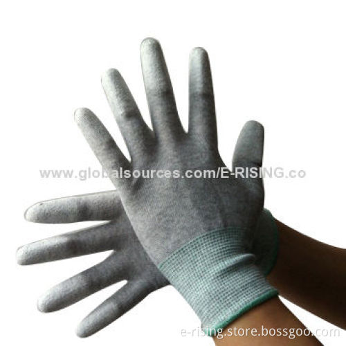 ESD Conductive Gloves with Grey PU Top Fit